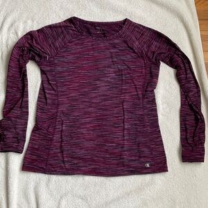 Champion Women's Maroon Long Sleeve Tee Free gift 🎁